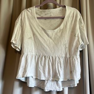 American Eagle crop Baby doll tee